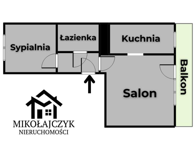 Mieszkanie 2-pokojowe Bartoszyce, ul. Bohaterów Warszawy. Zdjęcie 12