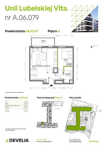 Mieszkanie 2-pokojowe Poznań Starołęka, ul. Unii Lubelskiej. Zdjęcie 7