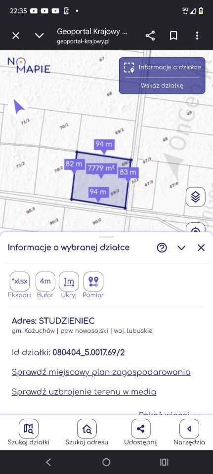 Działka rolno-budowlana Studzieniec. Zdjęcie 5