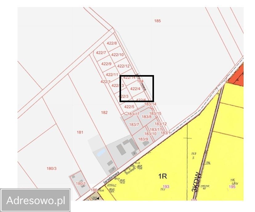 Działka budowlana Dąbrowa, ul. Jarzębinowa. Zdjęcie 2