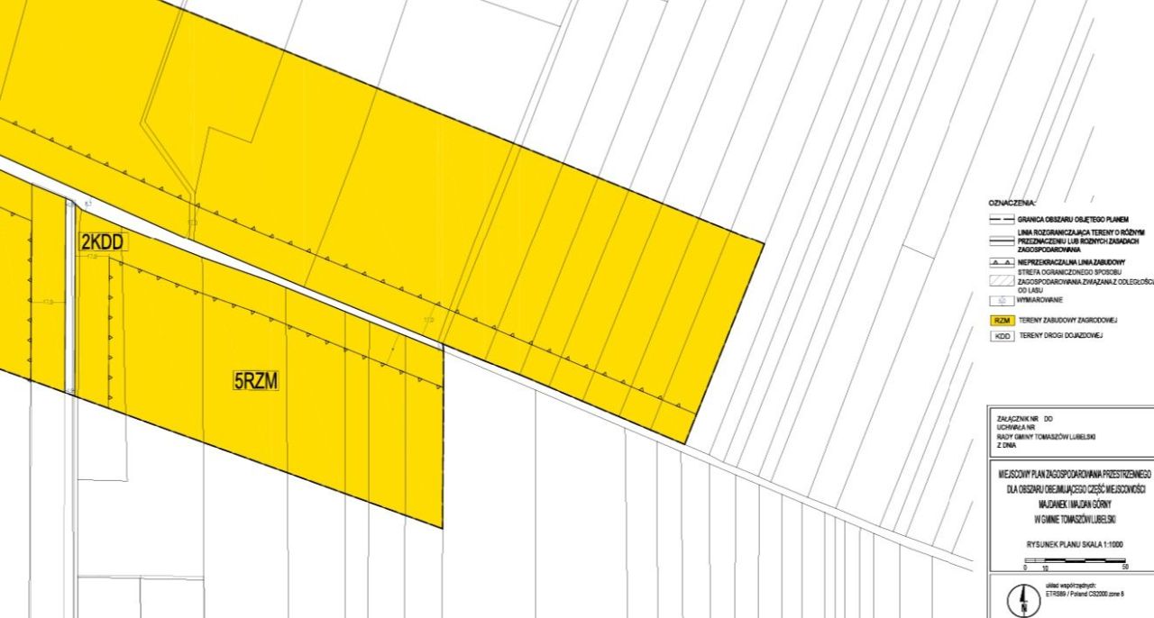 Działka budowlana Majdan Górny. Zdjęcie 2