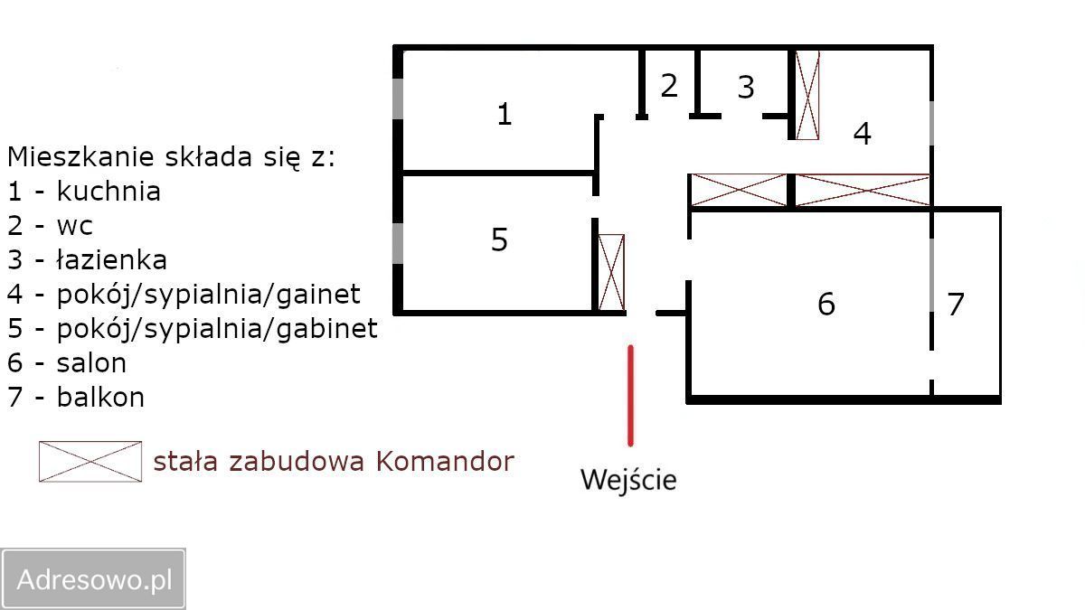 Mieszkanie 3-pokojowe Wejherowo, ul. Stefana Żeromskiego