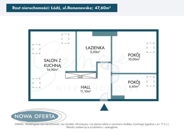 Mieszkanie 3-pokojowe Łódź Romanów, ul. Romanowska. Zdjęcie 18