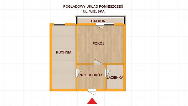 Mieszkanie 1-pokojowe Elbląg, ul. Wiejska. Zdjęcie 7