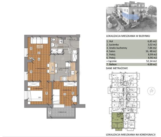 Mieszkanie 3-pokojowe Białystok Starosielce, ul. Klepacka. Zdjęcie 9