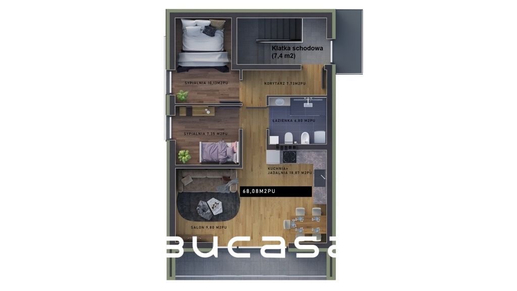 Mieszkanie 3-pokojowe Bochnia, ul. Proszowska. Zdjęcie 6