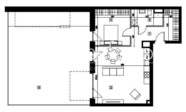 Mieszkanie 2-pokojowe Łódź Górna, ul. Sebastiana Felsztyńskiego. Zdjęcie 5