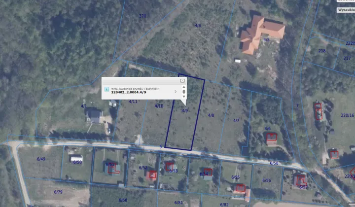 Działka budowlana Czapielsk, ul. Wiesiołka