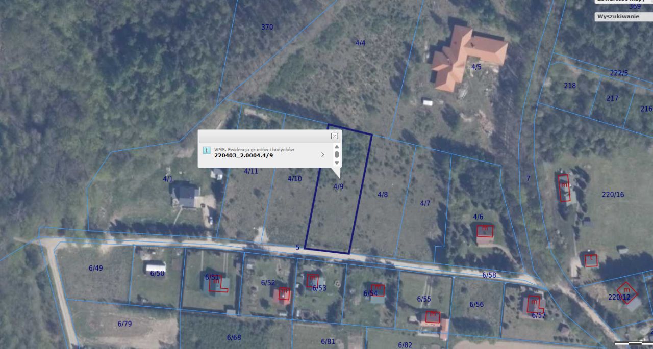 Działka budowlana Czapielsk, ul. Wiesiołka