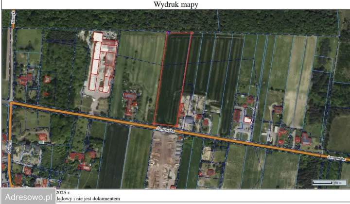 Działka inwestycyjna Zrębice, ul. Janowska