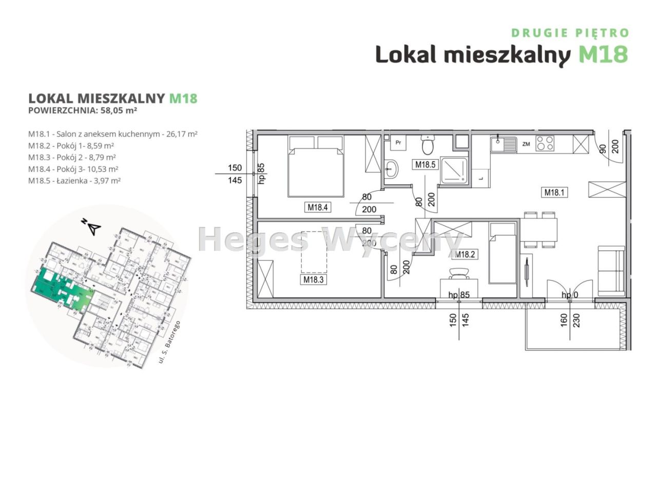 Mieszkanie 4-pokojowe Legnica, ul. Stefana Batorego. Zdjęcie 12