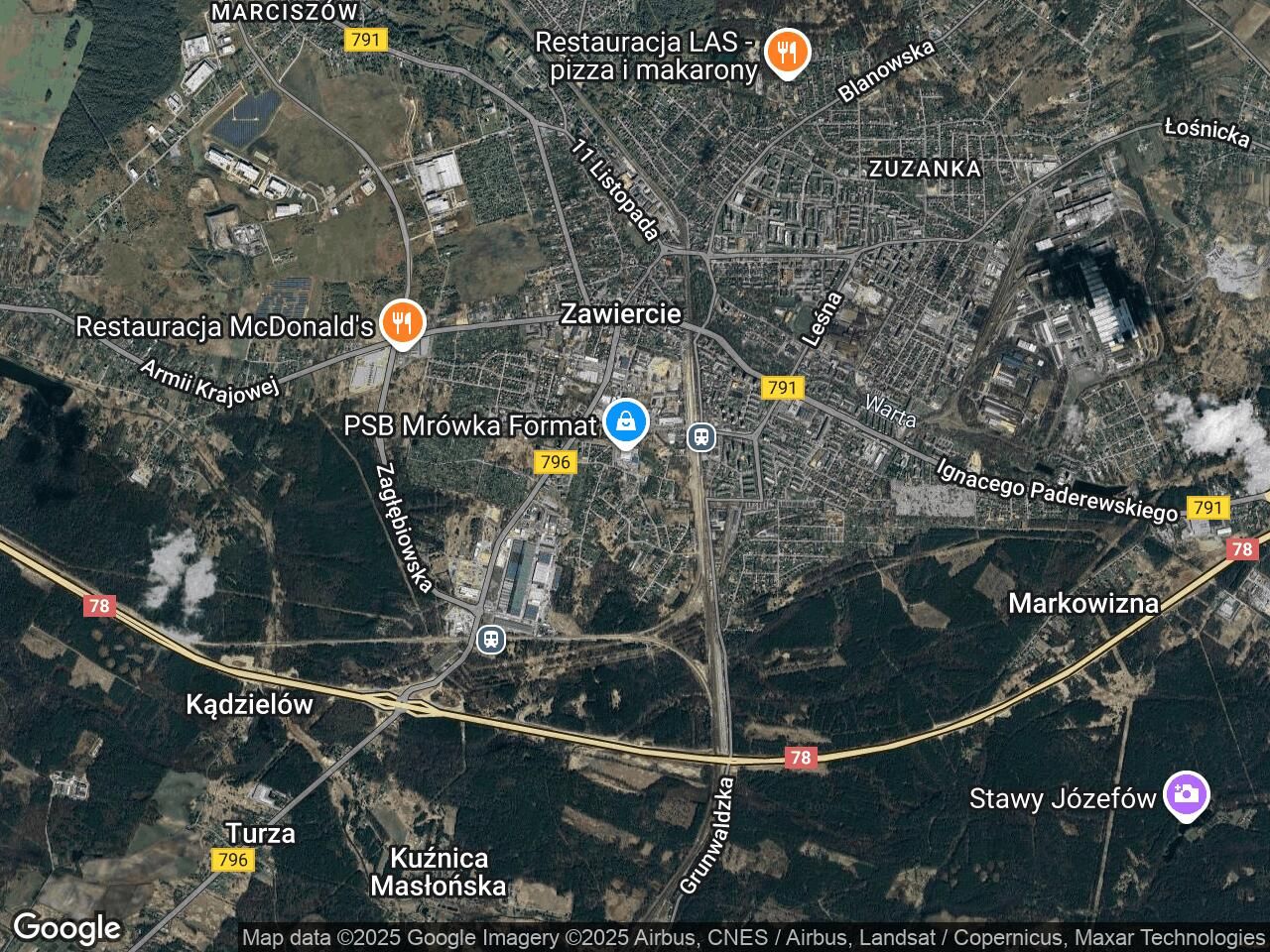 Działka budowlana Zawiercie Centrum, ul. Żabia