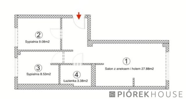 Mieszkanie 3-pokojowe Warszawa Wola, ul. Dzielna. Zdjęcie 11