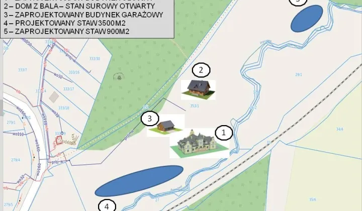 Działka rolno-budowlana Lisie Kąty