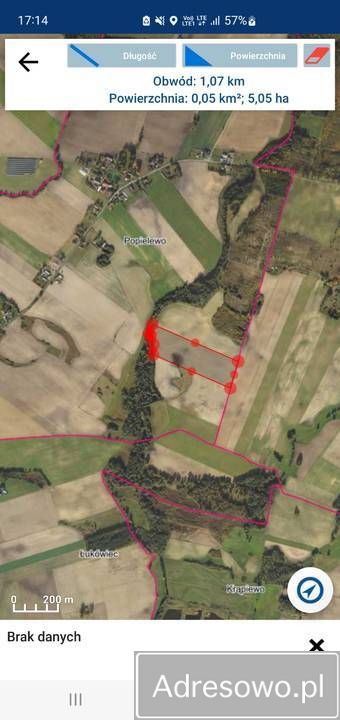 Działka rolna Popielewo. Zdjęcie 7