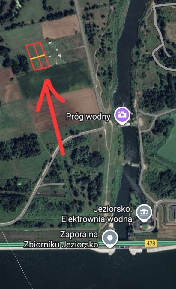 Działka rekreacyjna Łyszkowice