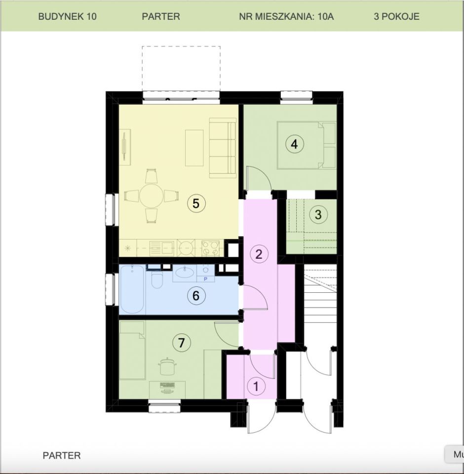 Mieszkanie 3-pokojowe Jasło, ul. Klasztorna. Zdjęcie 8