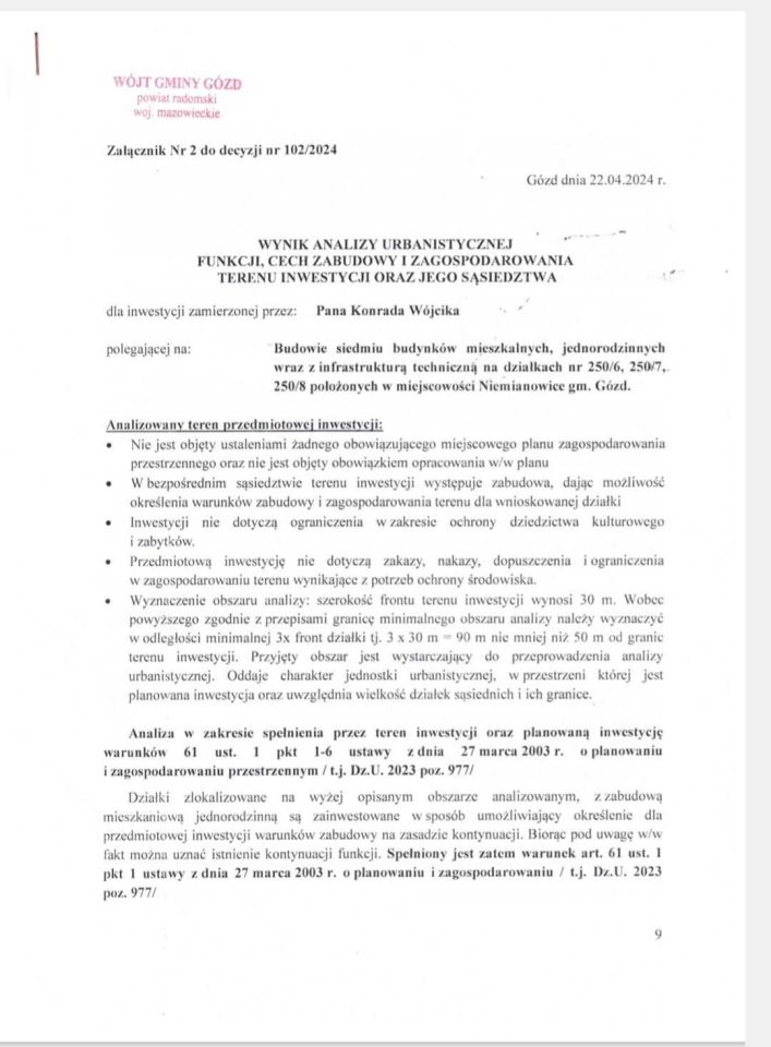 Działka budowlana Niemianowice. Zdjęcie 4