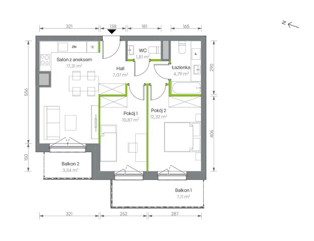 Mieszkanie 3-pokojowe Warszawa Targówek, ul. Oliwska. Zdjęcie 16
