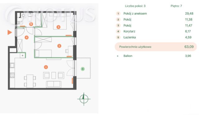 Mieszkanie 3-pokojowe Kraków Zabłocie, ul. Portowa. Zdjęcie 11