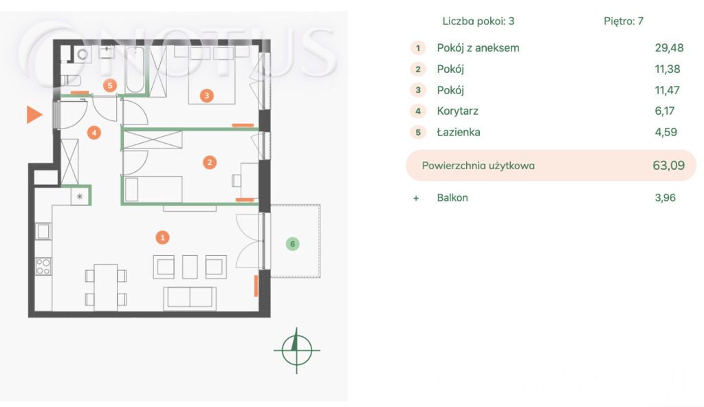 Mieszkanie 3-pokojowe Kraków Zabłocie, ul. Portowa. Zdjęcie 11