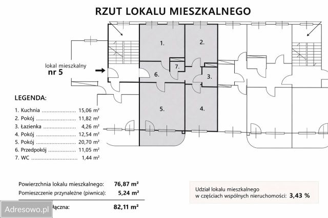 Mieszkanie 3-pokojowe Oleśnica, ul. Ignacego Mościckiego. Zdjęcie 5