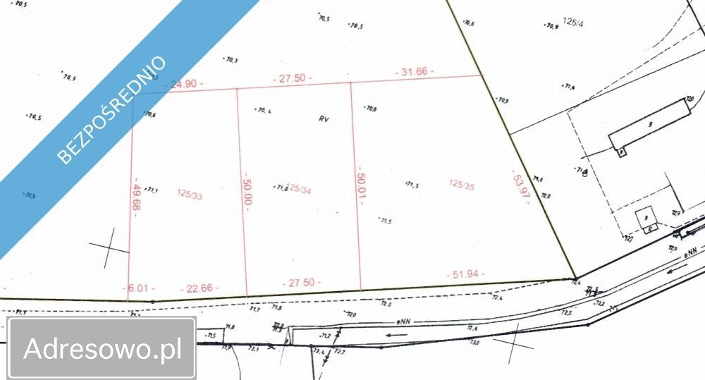 Działka budowlana Bzowo. Zdjęcie 2