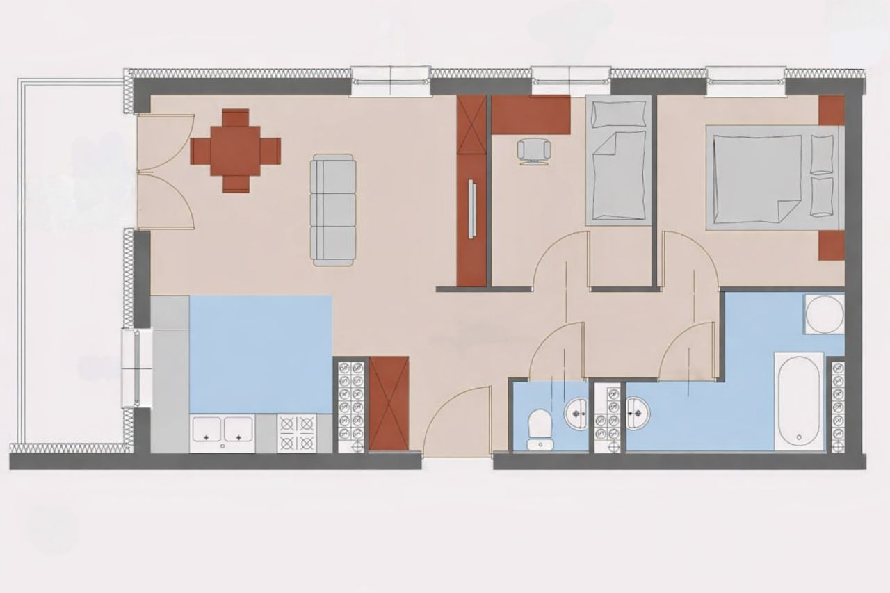 Mieszkanie 3-pokojowe Białystok Antoniuk, ul. Antoniukowska. Zdjęcie 12