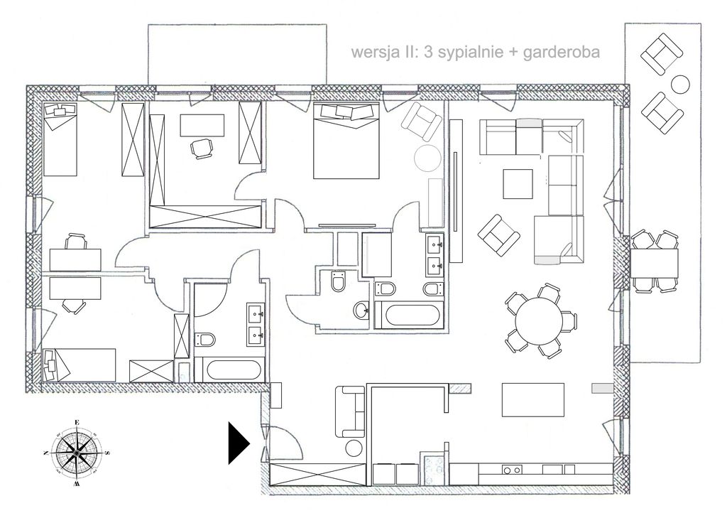 Mieszkanie 5-pokojowe Warszawa Mokotów, ul. Rajskich Ptaków. Zdjęcie 20