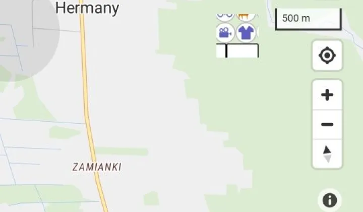 Działka leśna Hermany