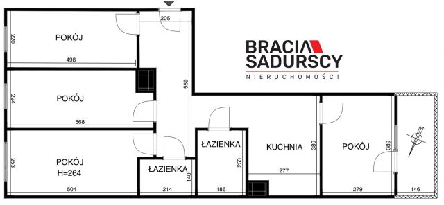 Mieszkanie 4-pokojowe Kraków Podgórze Duchackie, ul. Przyjaźni Polsko-Węgierskiej. Zdjęcie 3