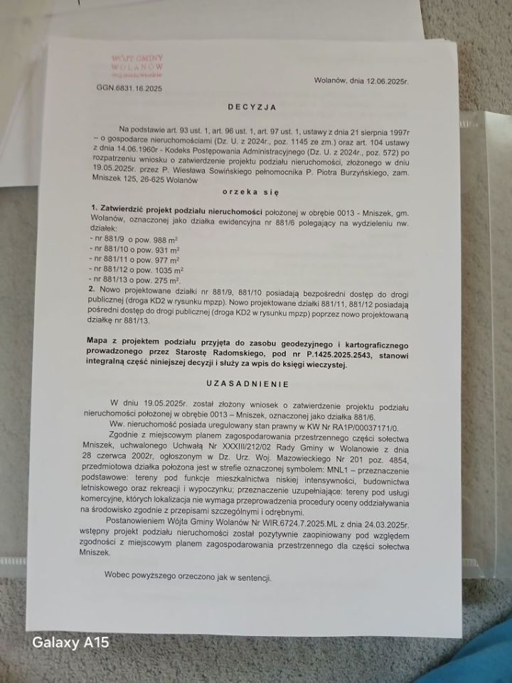 Działka budowlana Mniszek. Zdjęcie 4