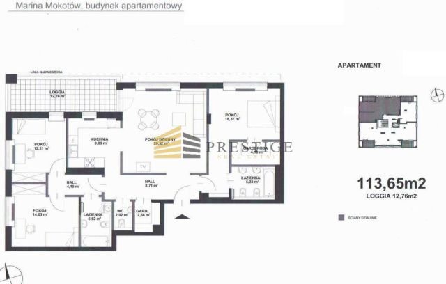 Mieszkanie 4-pokojowe Warszawa Mokotów, ul. Rejsu. Zdjęcie 15