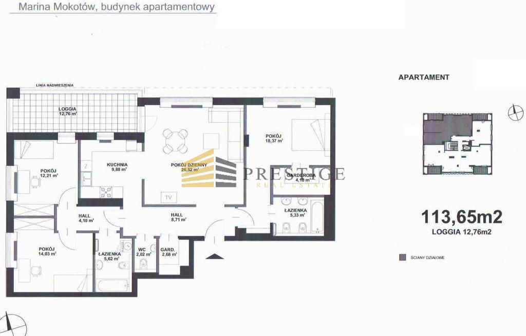 Mieszkanie 4-pokojowe Warszawa Mokotów, ul. Rejsu. Zdjęcie 15