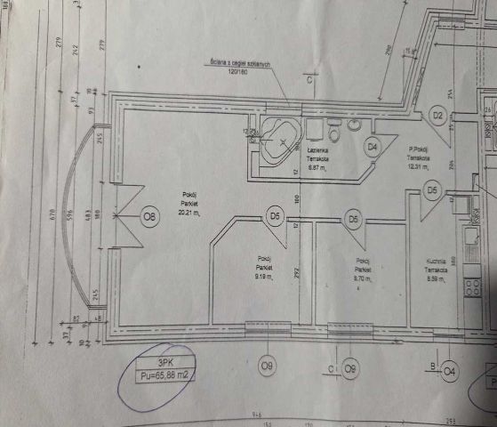 Mieszkanie 3-pokojowe Włocławek Centrum. Zdjęcie 1