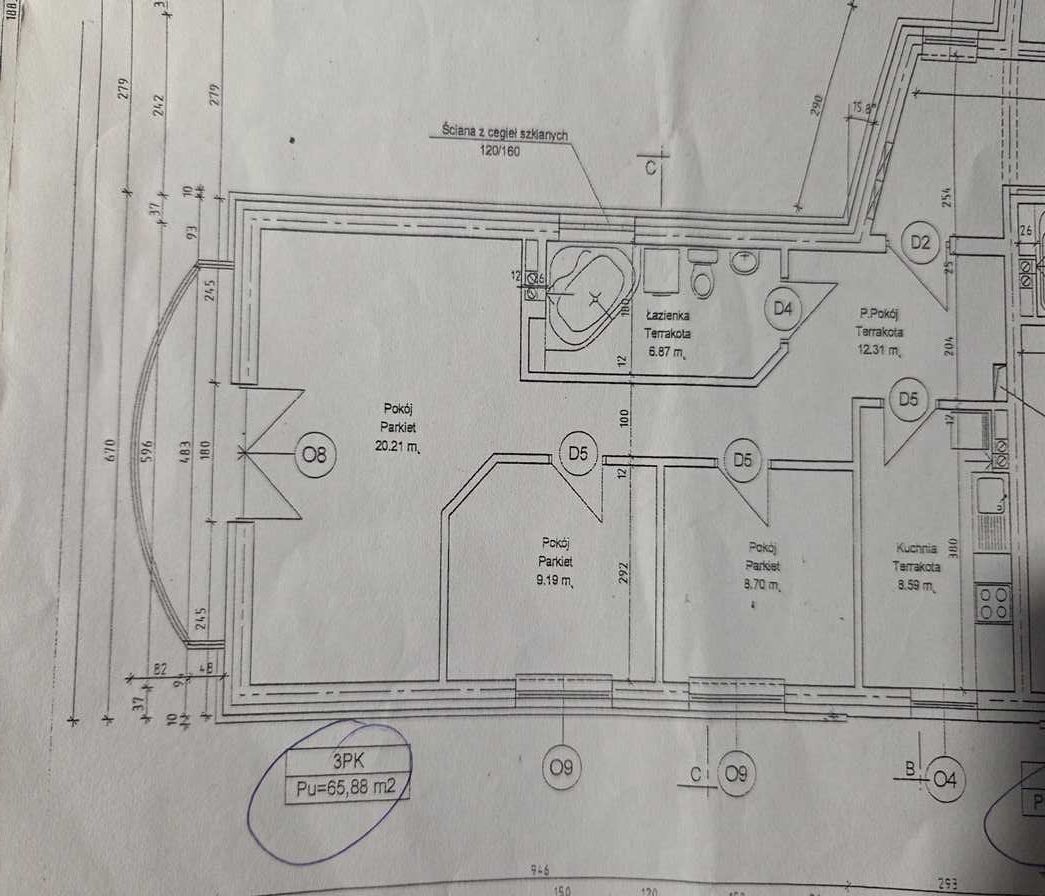 Mieszkanie 3-pokojowe Włocławek Centrum