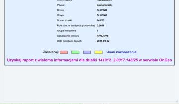 Działka budowlana Słupno, ul. Jesionowa