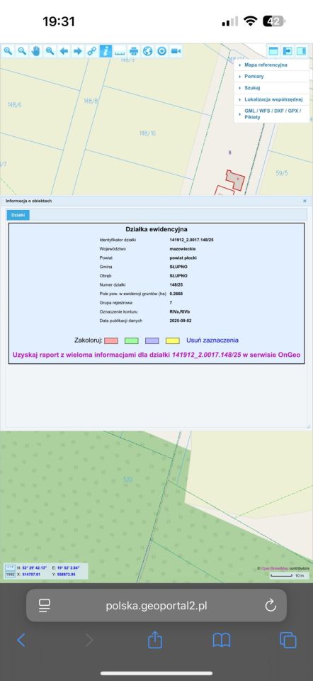 Działka budowlana Słupno, ul. Jesionowa. Zdjęcie 2