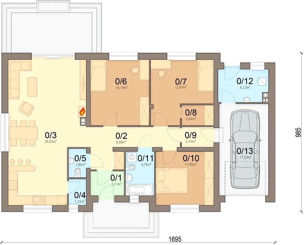 dom wolnostojący, 4 pokoje Łochowo, ul. Kasztanowa. Zdjęcie 6