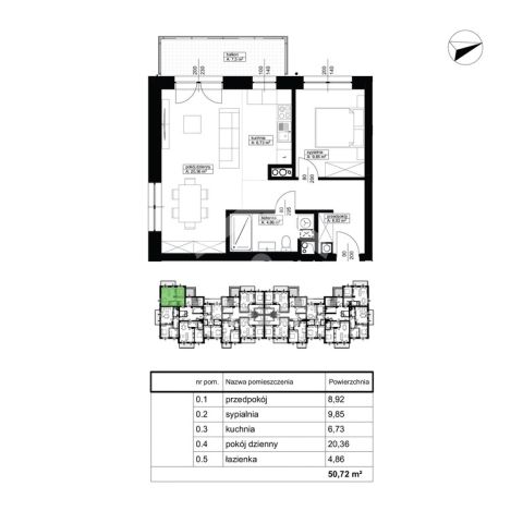Mieszkanie 2-pokojowe Rzeszów, ul. Nowosądecka. Zdjęcie 2