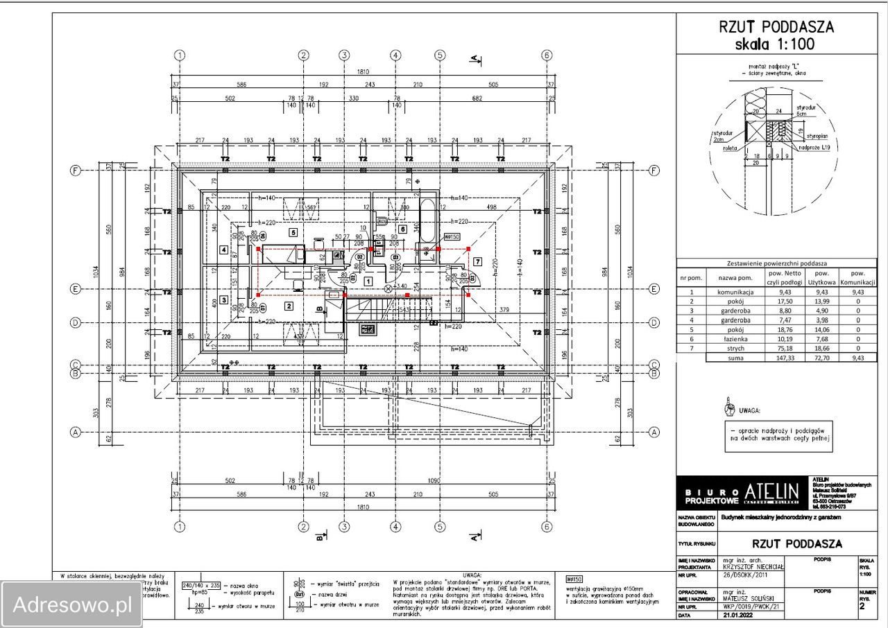 dom wolnostojący, 4 pokoje Kuźniki. Zdjęcie 16