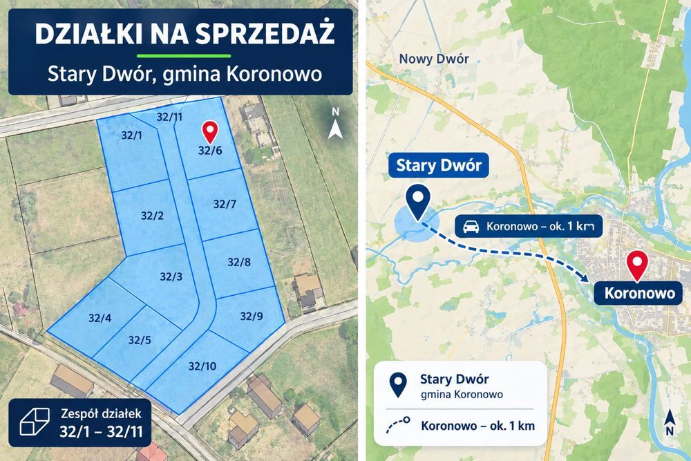 Działka budowlana Stary Dwór. Zdjęcie 2