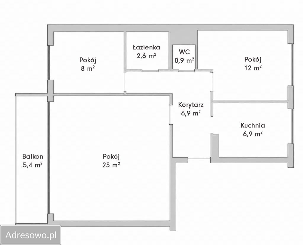 Mieszkanie 3-pokojowe Grodzisk Mazowiecki Centrum, ul. Dworska. Zdjęcie 19