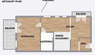 Mieszkanie 2-pokojowe Kraków Podgórze Duchackie, ul. Włoska