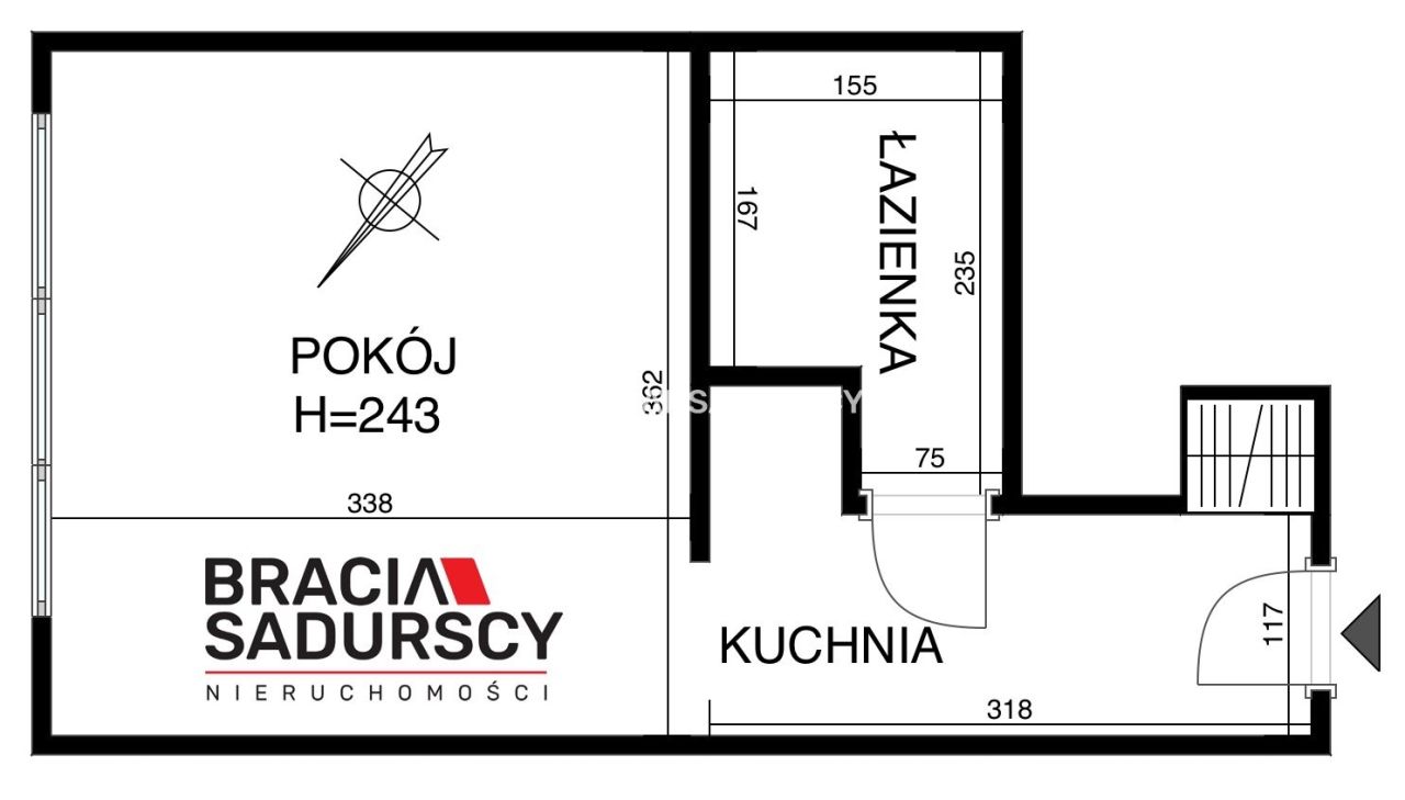 Mieszkanie 1-pokojowe Kraków Bieńczyce, os. Kalinowe. Zdjęcie 11