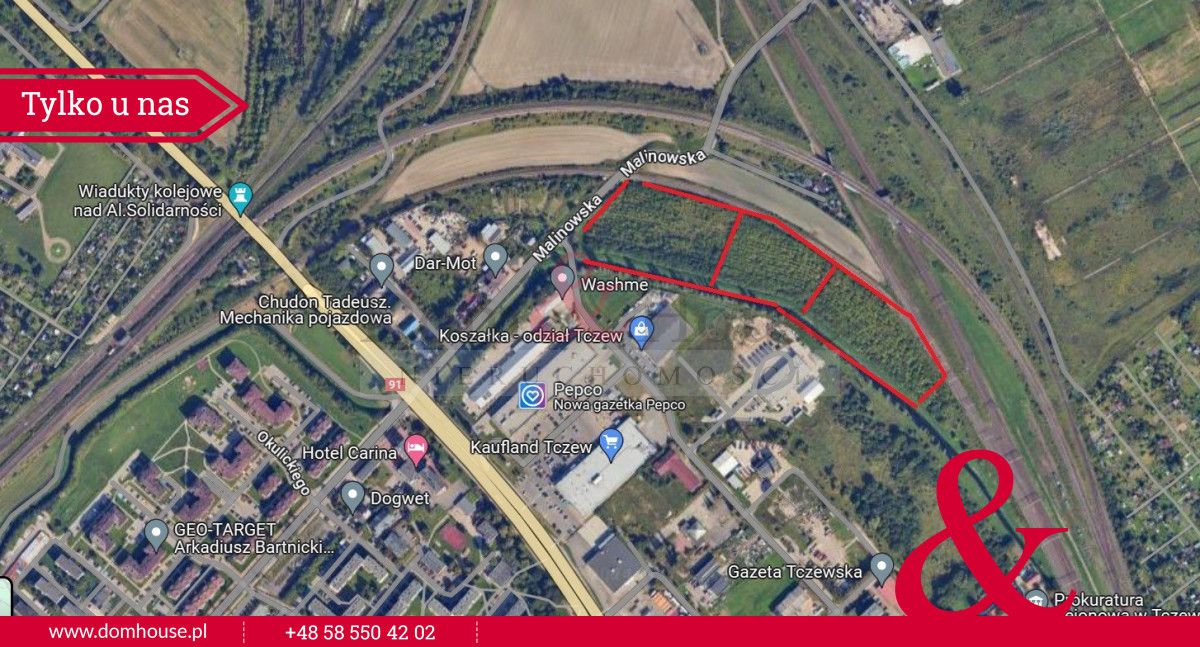 Działka inwestycyjna Tczew, ul. Malinowska. Zdjęcie 3