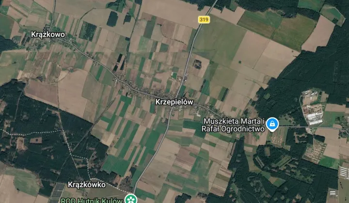 Działka rolna Krzepielów