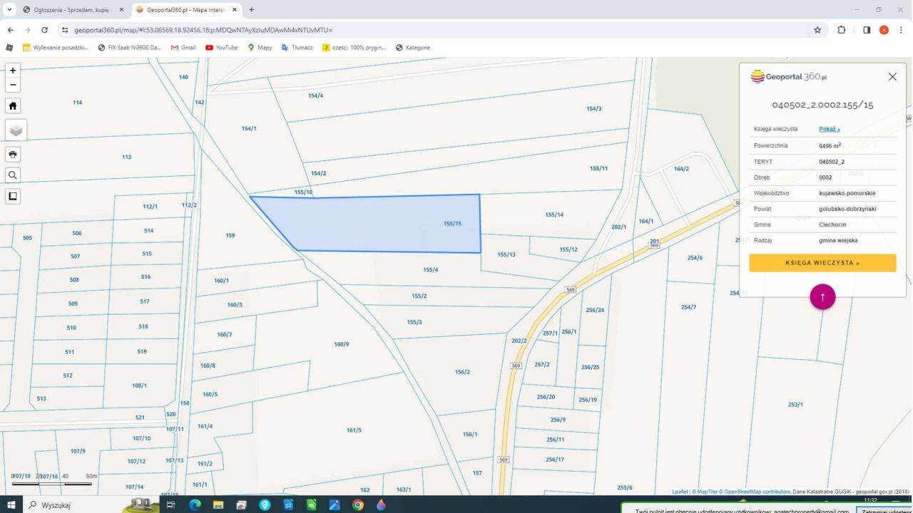 Działka budowlana Elgiszewo. Zdjęcie 4
