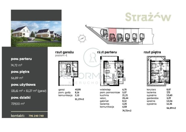 dom wolnostojący, 5 pokoi Strażów. Zdjęcie 2