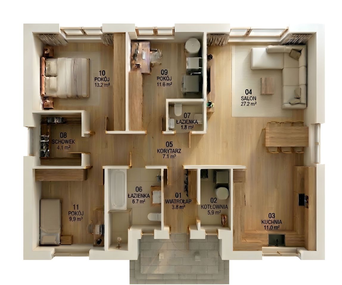 dom wolnostojący Ptaszkowice. Zdjęcie 6